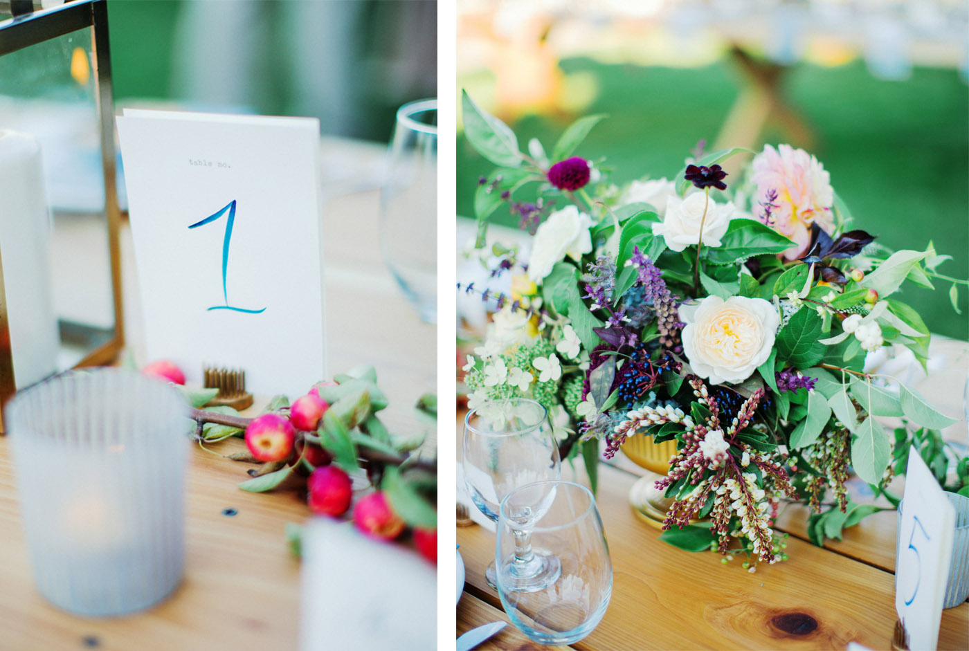 la Happy Lake Inspired Table Number
