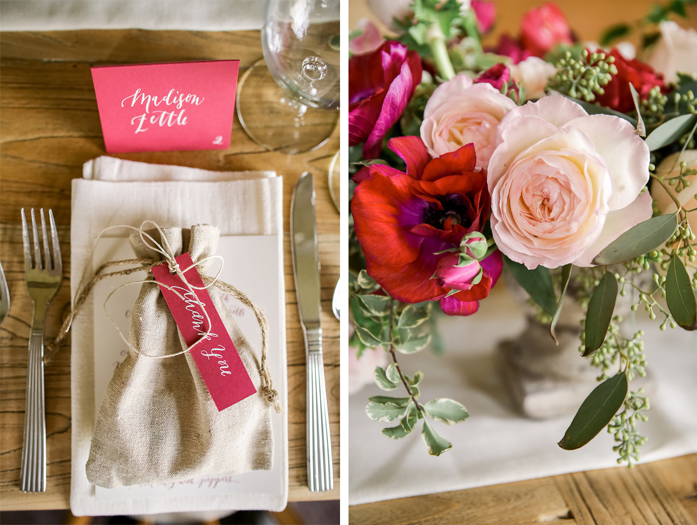 la Happy place card calligraphy